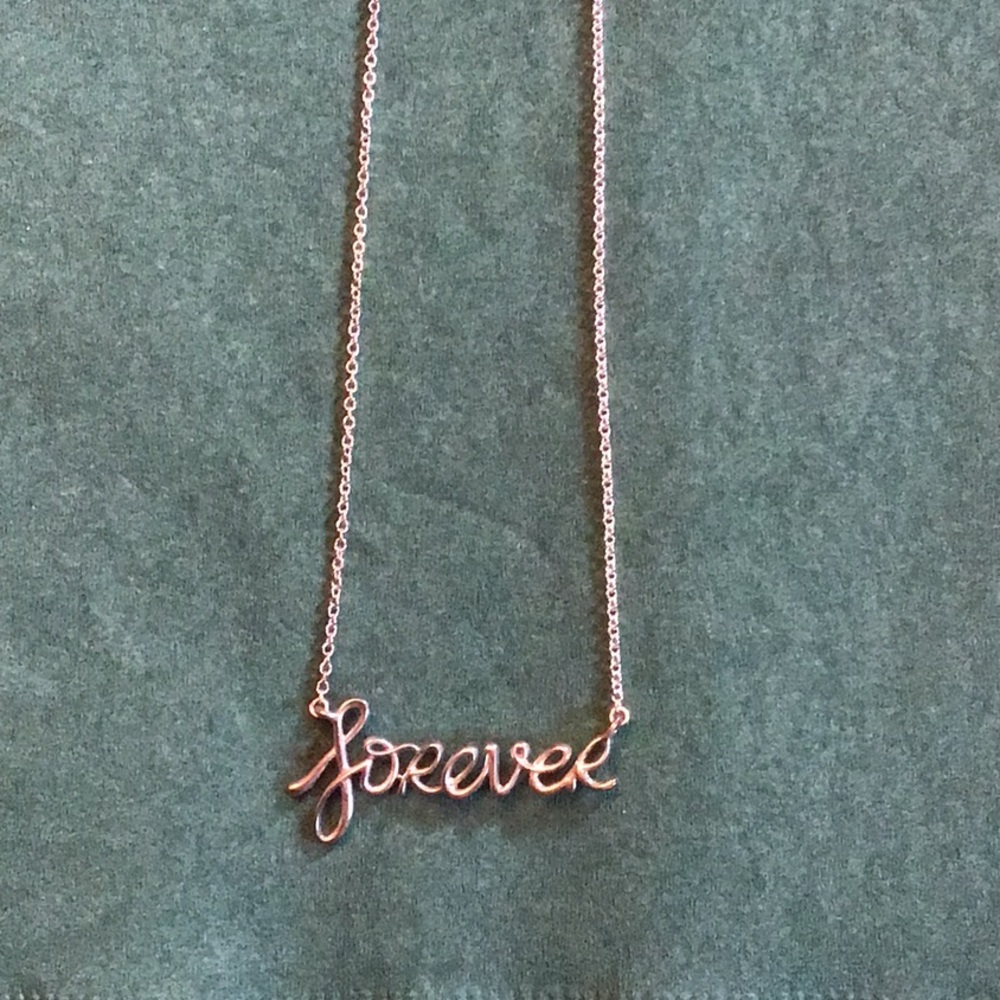 Tiffany & Co. "forever" script pendant silver - Picture 5 of 5